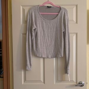 NWT Alfani Light Gray Long Sleeve Women's Top